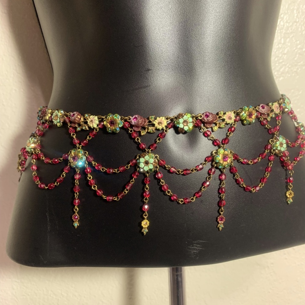 Crystals Waist belt with tag